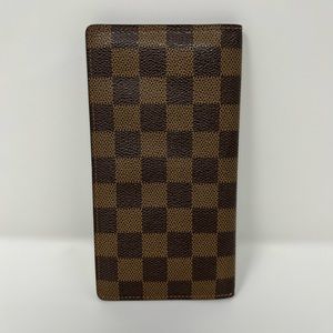 Louis Vuitton Brown long Damier Ebene wallet